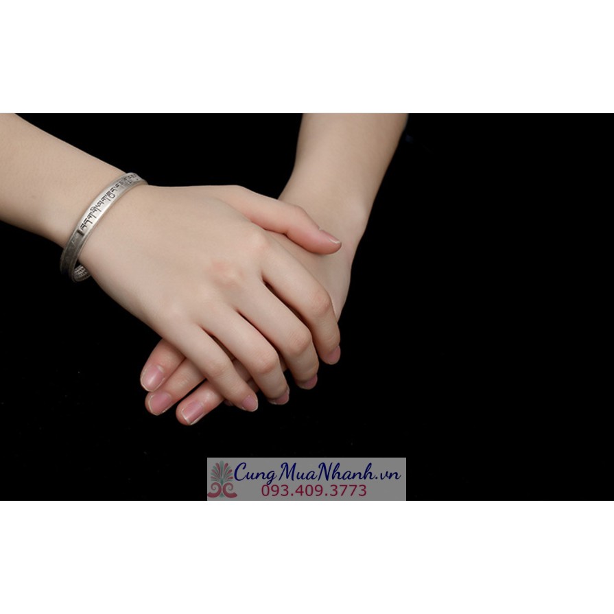 VÒNG TAY KHẮC CHÚ QUAN ÂM TỨ THỦ - VT258