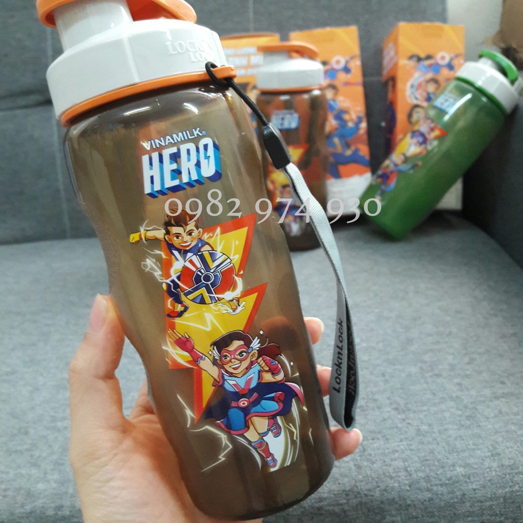 Bình nước nhựa Lock&Lock 500ml - hàng tặng từ Vinamilk Hero