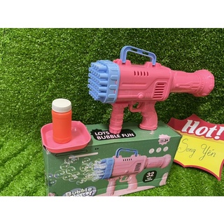 Bong bong 32 nòng màu hồng siêu xinh