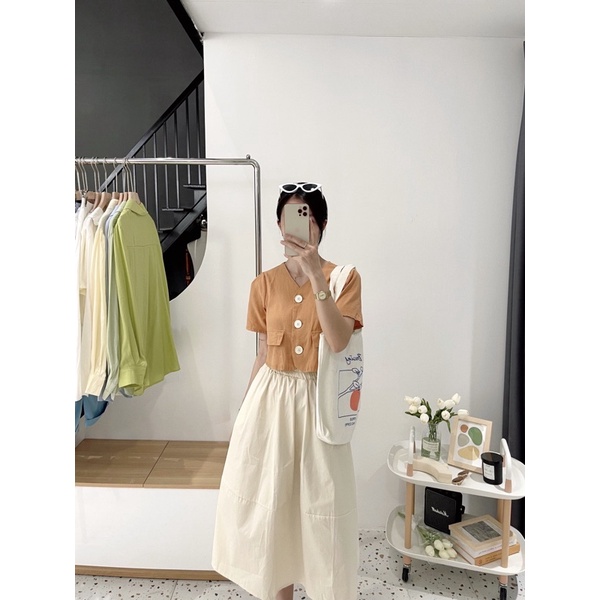 CV10-Chân váy dài cạp chun | BigBuy360 - bigbuy360.vn