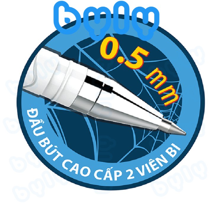 [Ship hỏa tốc] Bút Gel ngòi CAO CẤP 2 VIÊN BI 0.5mm 𝑻𝒉𝒊𝒆̂𝒏 𝑳𝒐𝒏𝒈 Điểm 10 TP-GEL03 - ByLy Store