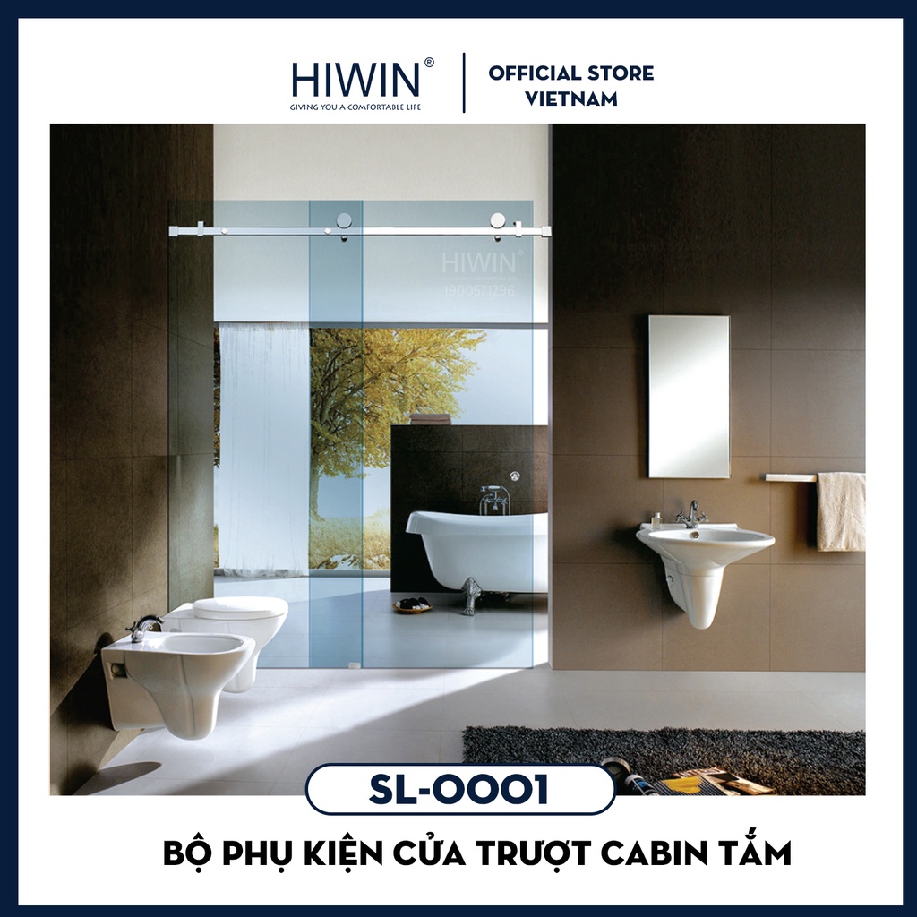 Bộ SL-0001 Phụ kiện cửa trượt cabin tắm ống 10x30