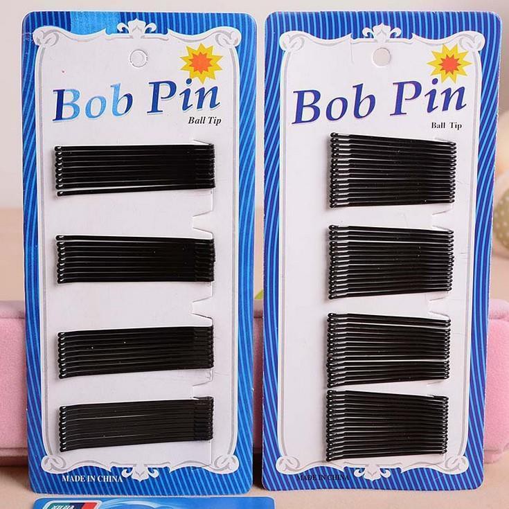 Vỉ kẹp tăm Bob pin - Ghim Tăm Kẹp Tóc tiện lợi / 60 cây 4cm - 36 cây 6cm