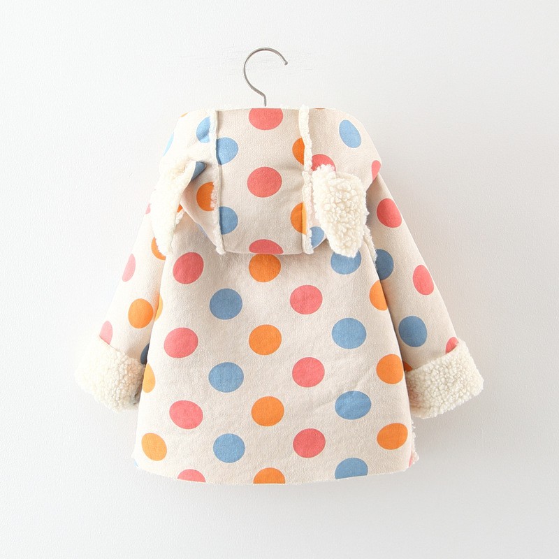 Áo khoác dạ bông siêu ấm cho bé gái - hàng Quảng Châu cao cấp