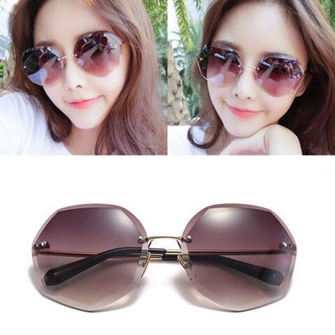 Kính Mát Nữ Đa Giác Thời Trang Cá Tính Tròng Không Viền Nhiều Màu Sắc | BigBuy360 - bigbuy360.vn
