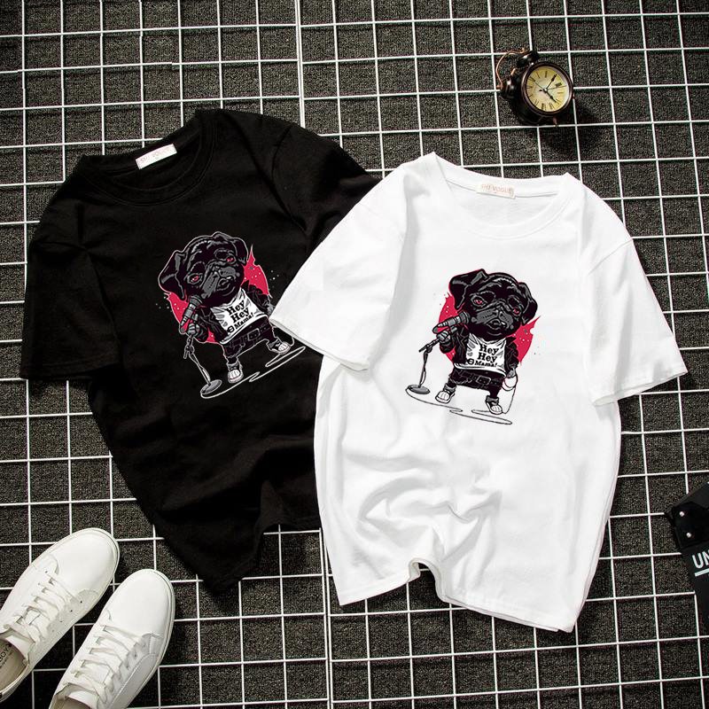 Áo phông nam nữ pug ca sĩ vải dày mịn 2020T3028