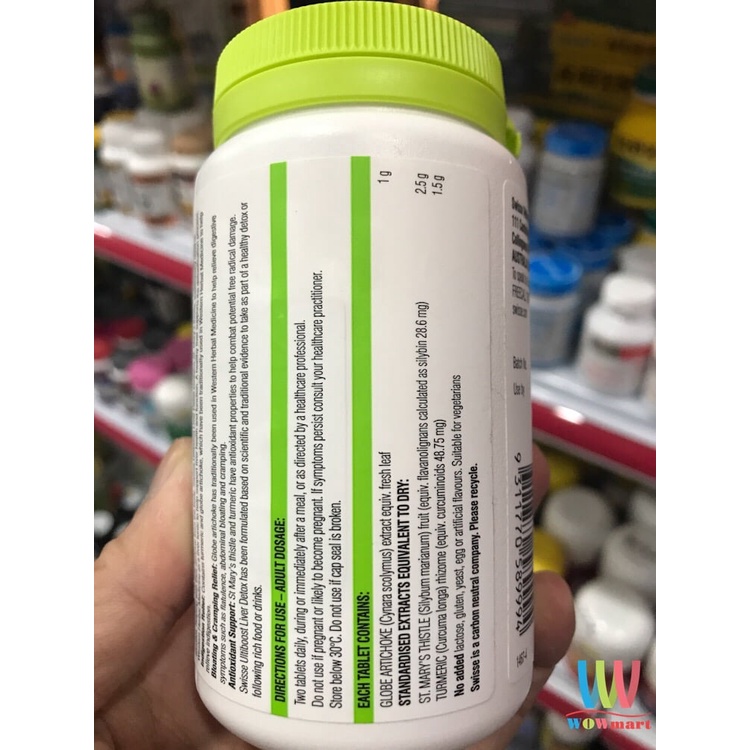 Viên uống bổ gan và giải độc gan Swisse Liver Detox 120 viên