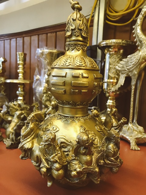 HỒ lô bát tiên cao 28 cm bằng đồng nguyên chất, Hồ lô phong thuỷ cải vận | BigBuy360 - bigbuy360.vn