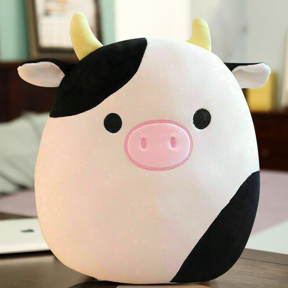 Squishmallows Connor The Cow Plush Toy Cuddle & Squeeze Super Soft Doll KId Gift