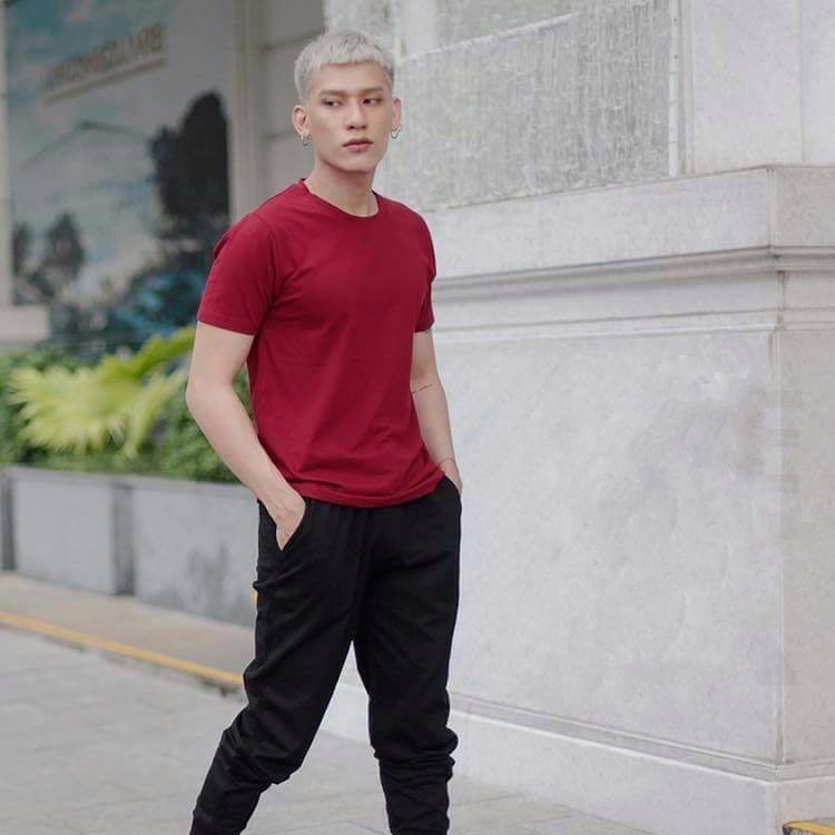 Áo thun nam nữ cổ tròn HUTA TT100, vải cotton mềm mát, form slim fit