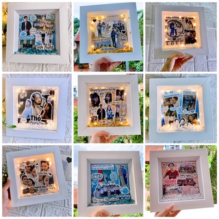 Khung ảnh 3D - khung ảnh nổi dáng vát lòng khung 15x15cm (cả khung 21x21cm). Thiết kế theo yêu cầu