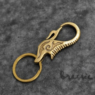 Móc khóa đồng thau đúc đặc kiêm chức năng mở bia MK16