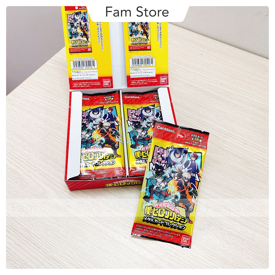 Pack Thẻ My Hero Academia Metal Card Collection