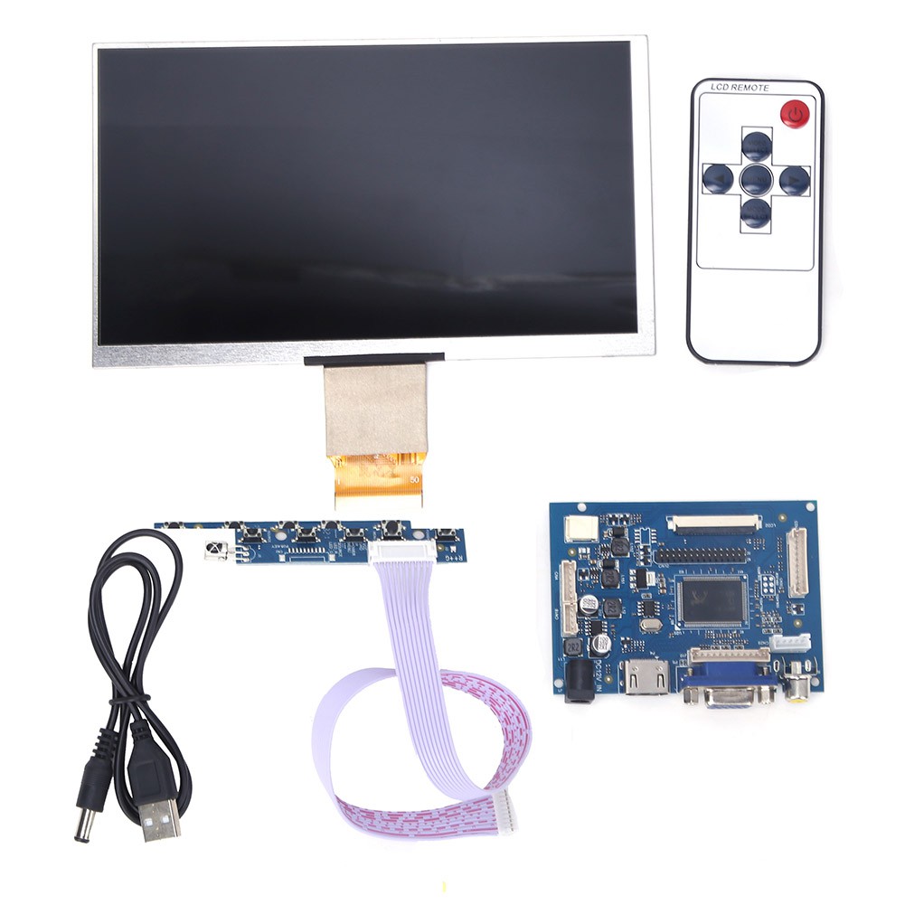 [Wholesale Price] Bộ màn hình LCD TFT 1024 * 600 7 inch có kết nối HDMI VGA cho máy Raspberry Pi 3