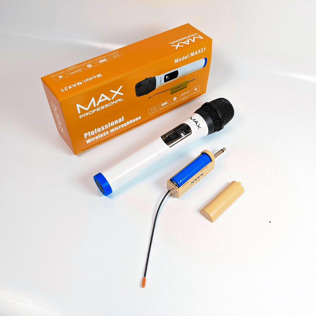 MT MAX Micro không dây đa năng Max 21 - Micro không dây giá tốt, sử dụng cho mọi loại thiết bị âm thanh, giá cực rẻ