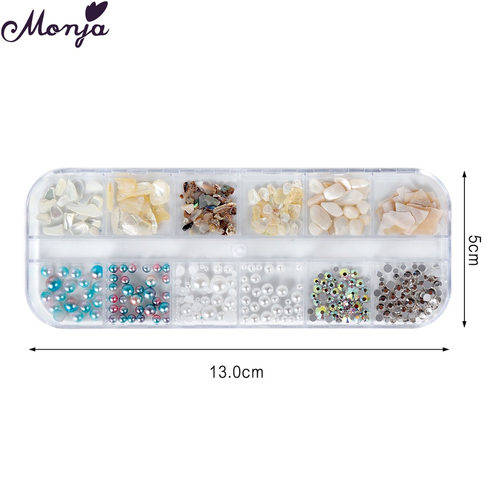 Bộ Phụ Kiện Trang Trí Móng Tay 4 Kiểu Dáng Khác Nhau Tiện Dụng