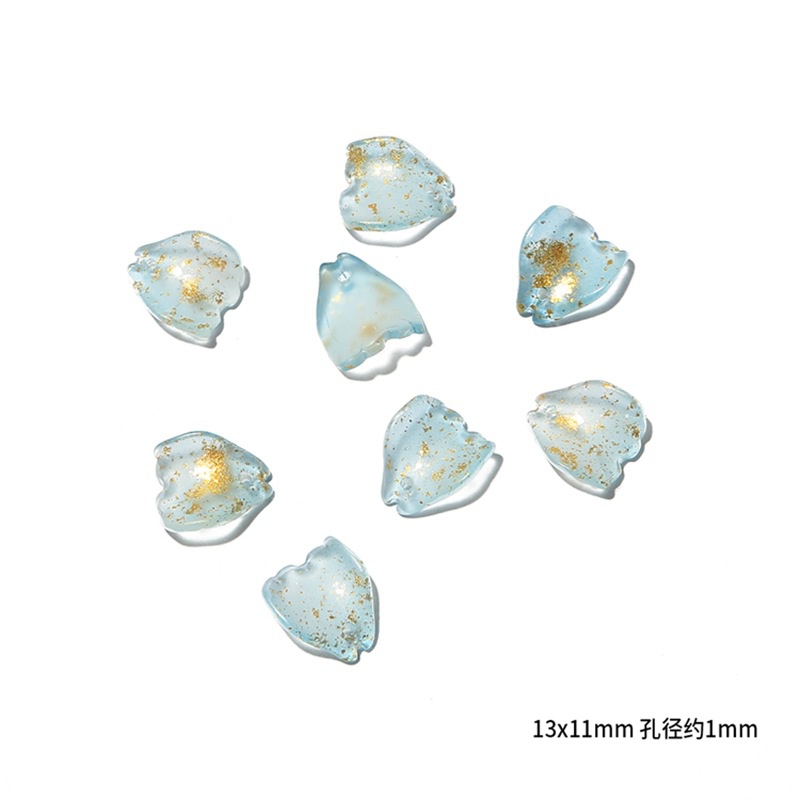 Bộ 10 Mặt Dây Chuyền Hình Hoa Hồng Bằng Thủy Tinh