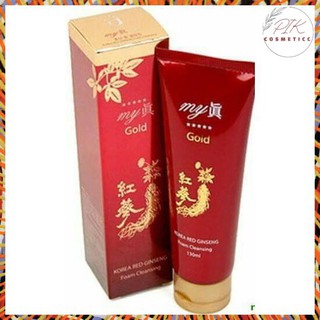 Sữa rửa mặt sữa rửa mặt hồng sâm my gold hàn quốc, tuýp đỏ