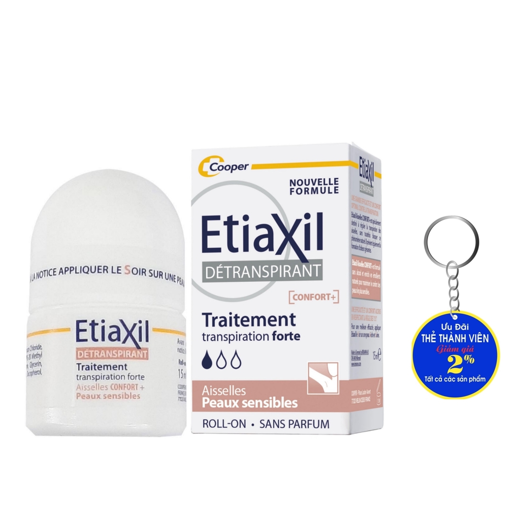 Etiaxil Lăn Khử Mùi, Ngăn Tiết Mồ Hôi Hiệu Quả - Màu Nâu, Chính Hãng Pháp 15ml