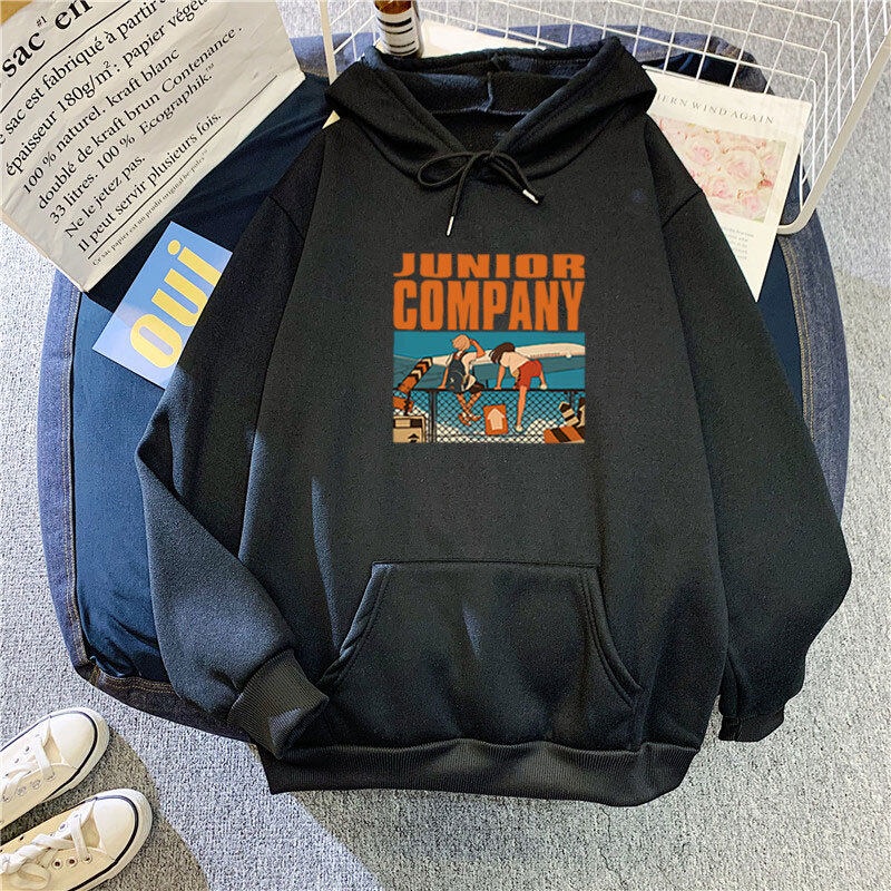 Áo Khoác Nỉ Chui Đầu Nam Nữ In Junior Company Thời Trang Hàn Quốc Cực Đẹp