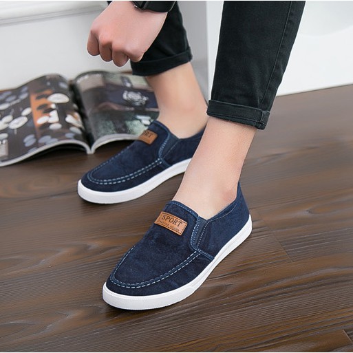 Giày lười vải nam cao cấp, siêu mềm, đế dẻo | BigBuy360 - bigbuy360.vn