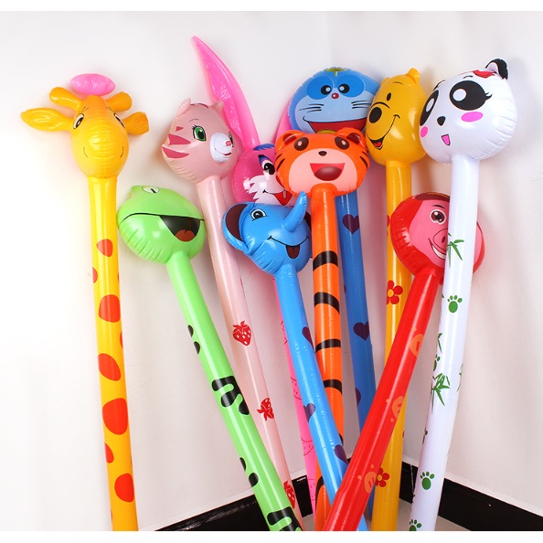 Gậy phao hình thú cổ dài cao 120cm nhiều mẫu cho bé