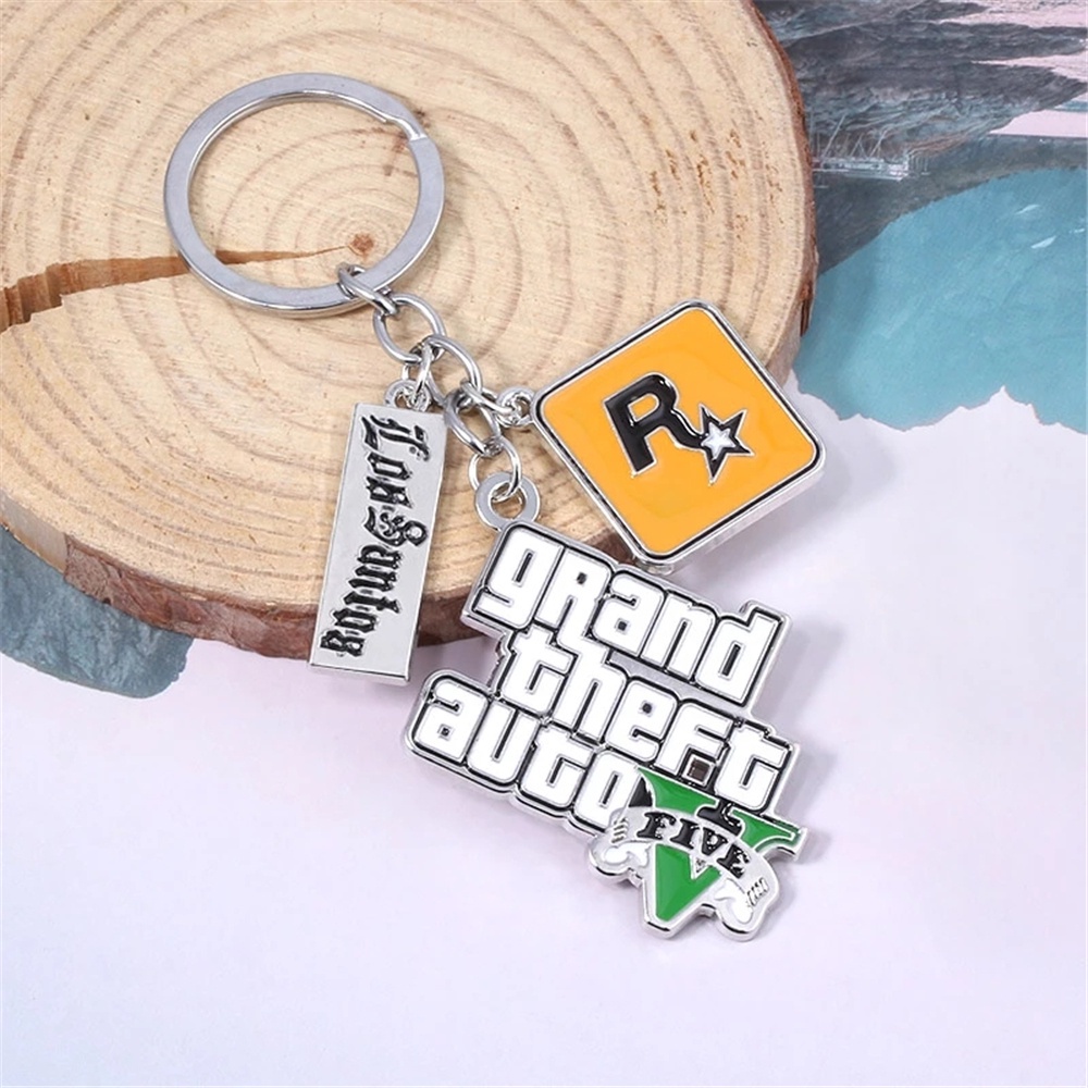 Móc chìa khóa hình game GTA V độc đáo cho nam
