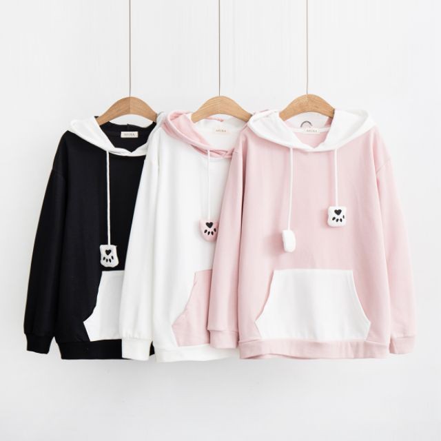 ÁO HOODIE NỈ TAI THỎ SIÊU YÊU TP20