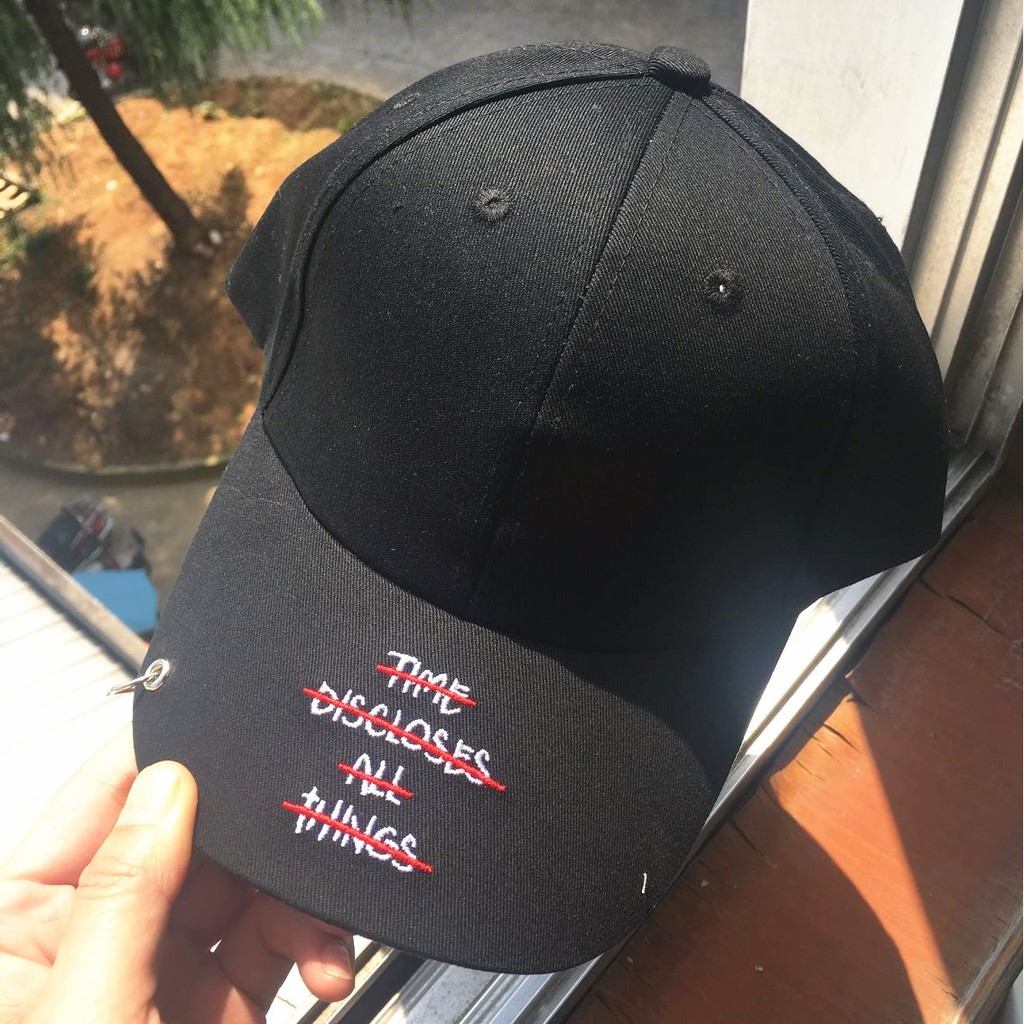 MŨ Jimin BTS thêu TIME DISCLOSES ALL THINGS - SẴN HÀNG