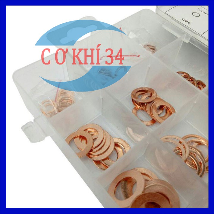 Long Đen, Vòng Đệm Bằng Đồng Cho Bulong Ốc Vít 150PC Cao Cấp