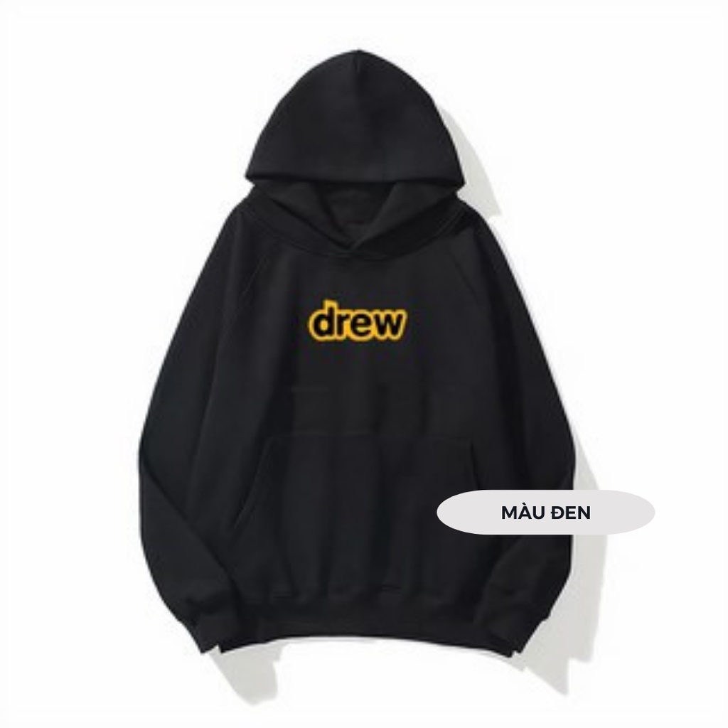 Áo HOODIE DREW Chất Nỉ Bông Cao Cấp Nhiều Màu Mềm Mại Dày Dặn Không Xù Unisex Nam Nữ Freesize Dưới 65kg AZISTORE