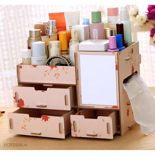 Kệ mỹ phẩm có gương 90k