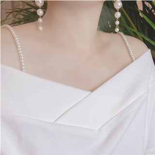 Dây Áo Ngực Dạng Chuỗi Hạt Ngọc Trai Cho Nữ