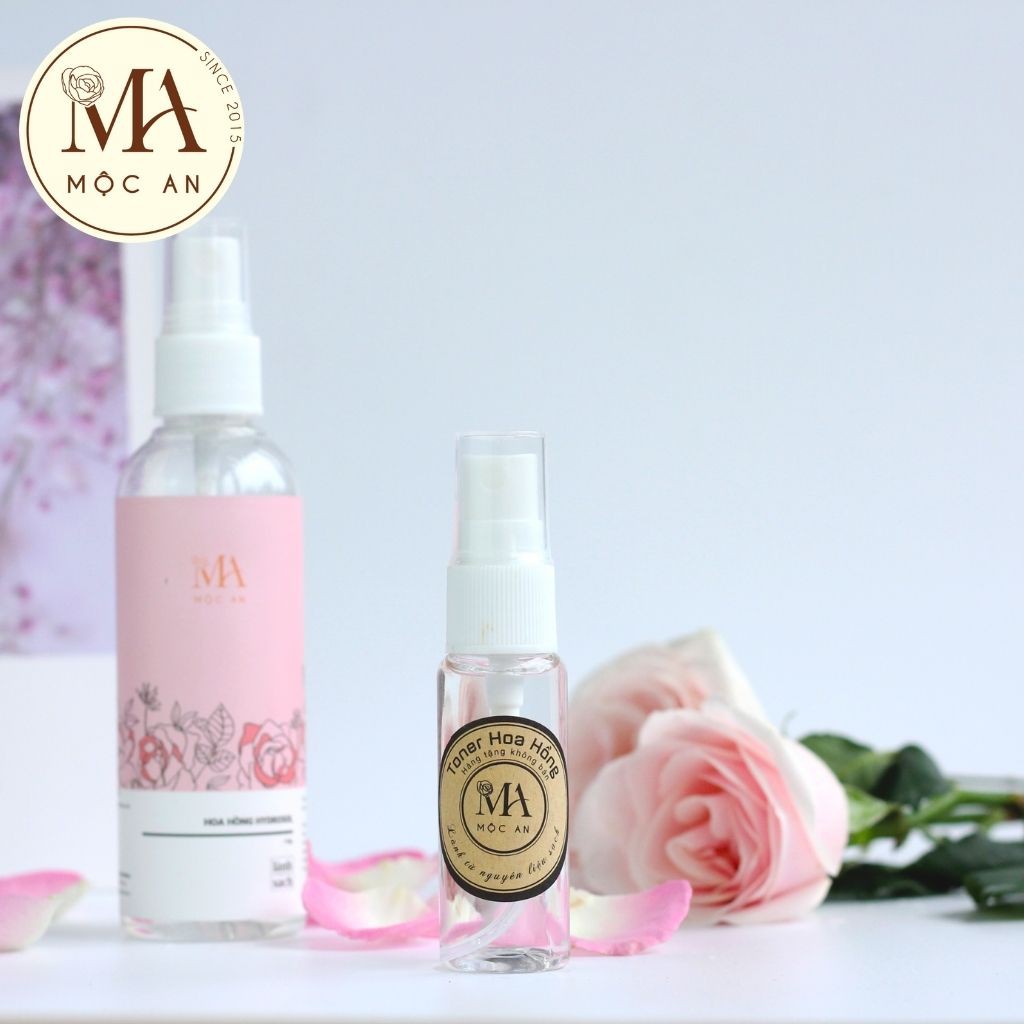 Toner Hoa Hồng Hydrosol Mộc An Cân Bằng Da, Giúp Kiềm Dầu, Giảm Mụn, Se Mịn Chân Lông 20g - Sample Mini