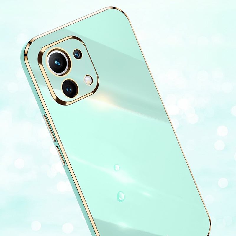 Ốp điện thoại Koosuk cho Xiaomi Mi 11 Lite 10T Pro Mi10t Mi11 Ultra hình vuông mượt mà mạ điện