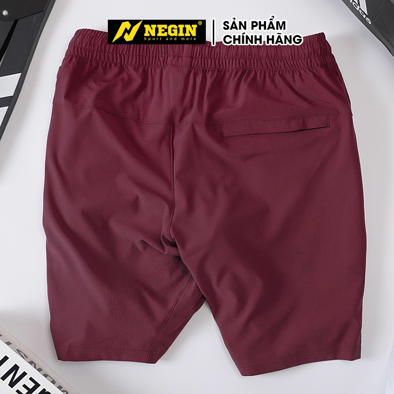 Quần short thể thao Negin dáng Regulr Fit dáng suông nhẹ, vài dệt Gro-tex mềm, co giãn, chắc chắn, thấm hút mồ hôi QG102