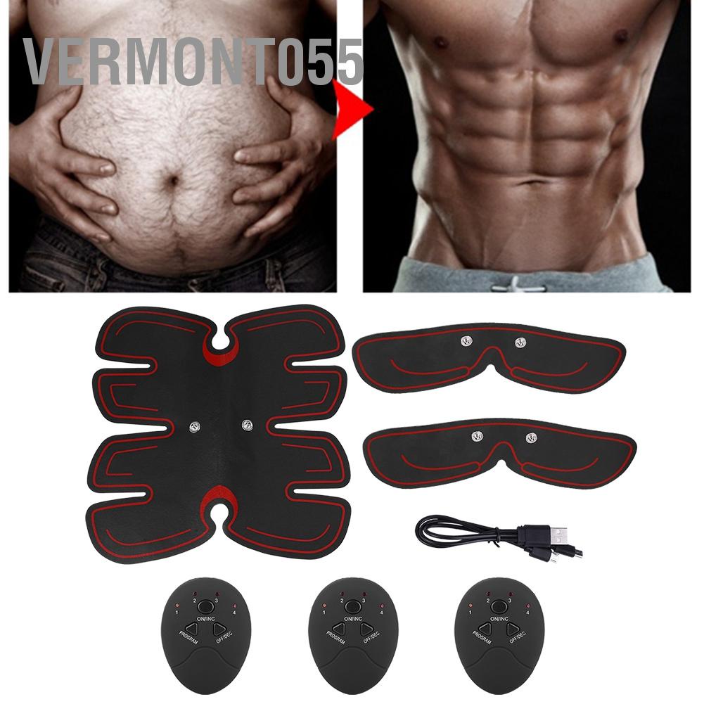 Vermont055  Sạc cơ bụng thông minh dán bụng máy tập thể dục ems