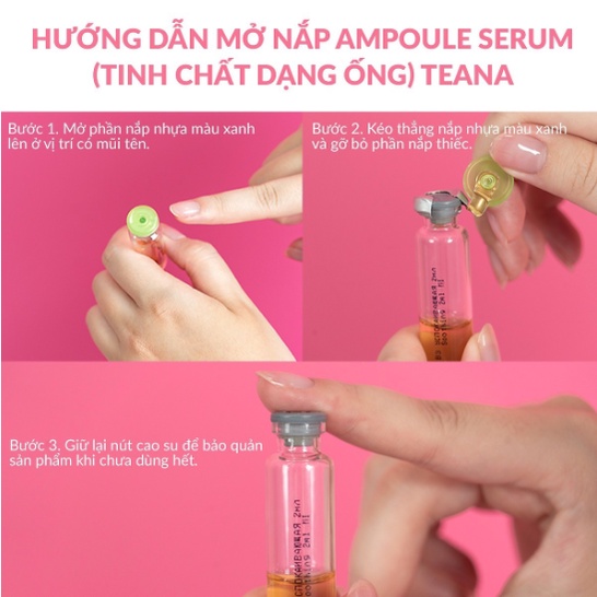 Tinh chất dưỡng da kiềm dầu, mờ thâm, phục hồi da mụn Teana B3 Soothing 20ml