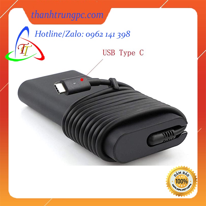 Sạc zin laptop Dell 130W-6.67A USB Type C, Oval sạc laptop Dell XPS 15 9575 9570 Dell precision 5530