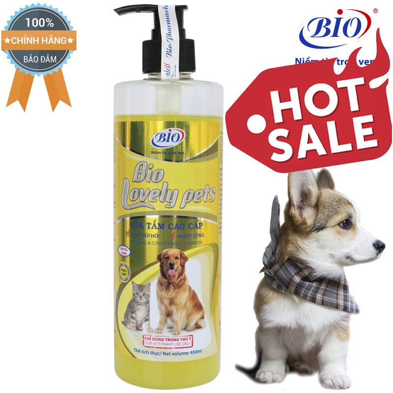 Sữa tắm Bio lovely giúp dưỡng lông siêu mượt, khử mùi hôi cho chó mèo - 79305