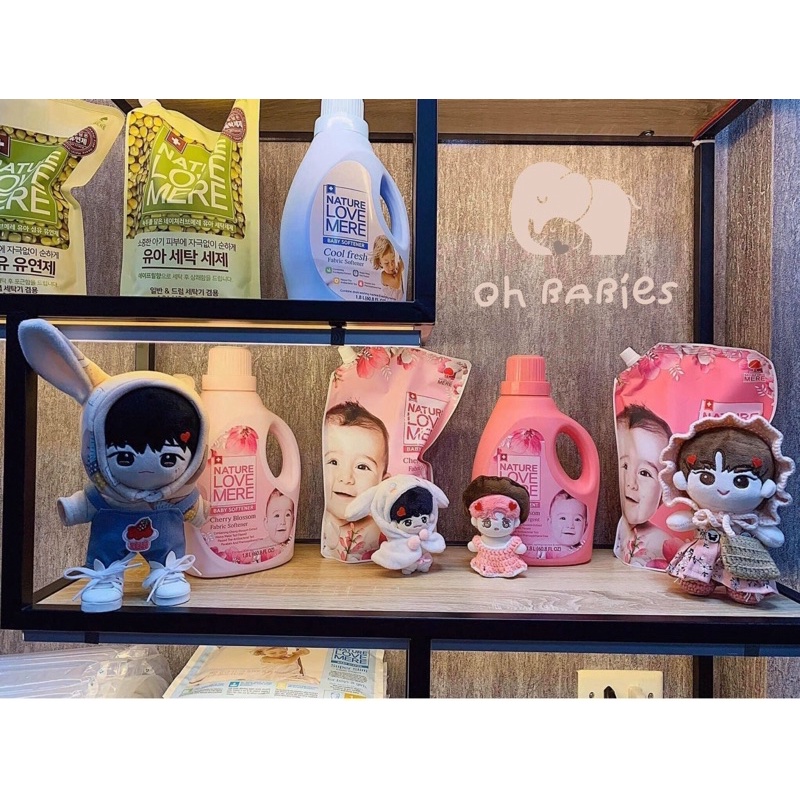 Nước giặt xả hương thảo mộc cho bé Nature Love Mere [OH BABIES]