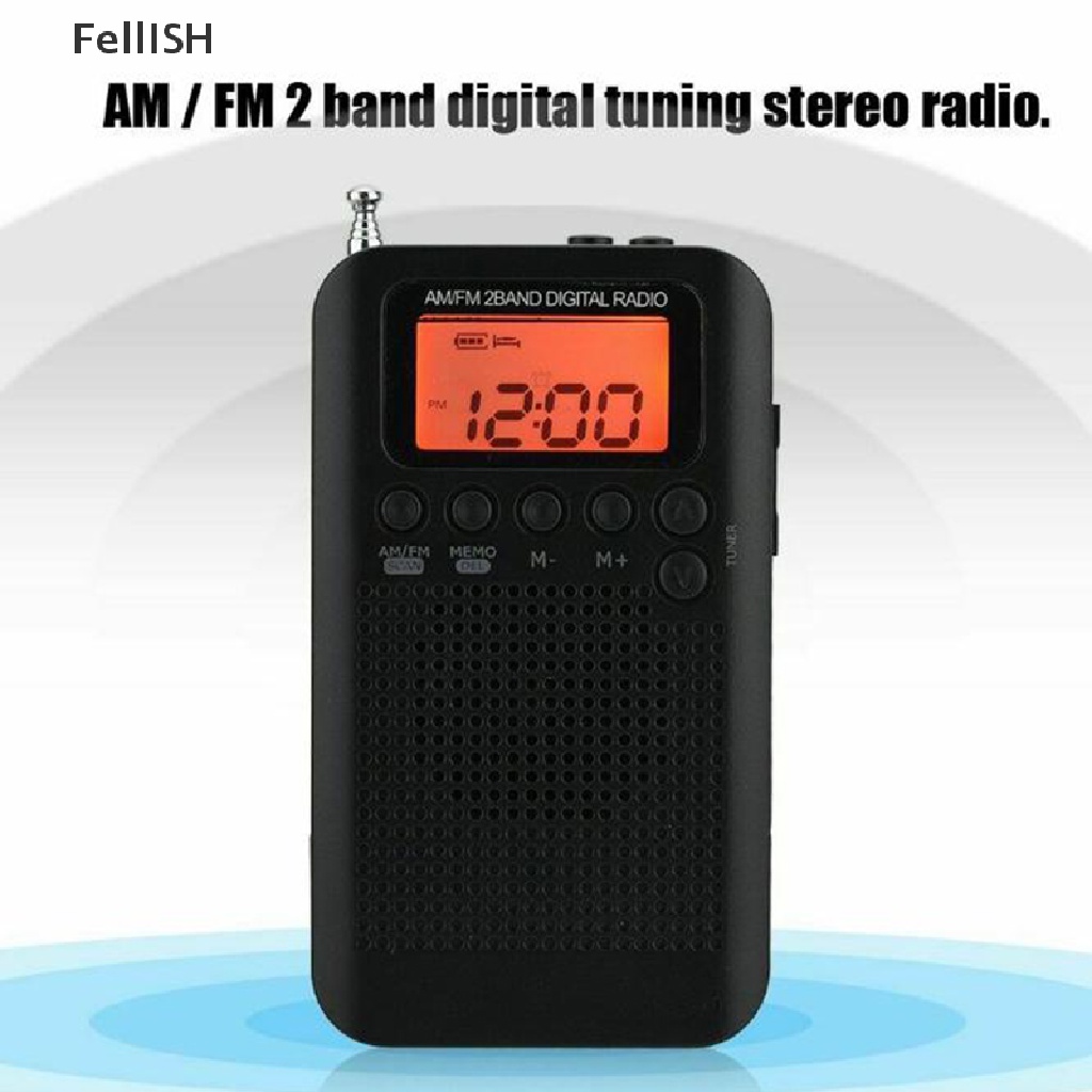 Radio AM / FM Mini Bỏ Túi Kèm Tai Nghe Tiện Dụng 439br