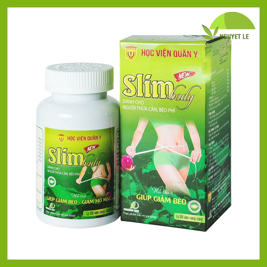 Viên Uống Giảm Cân Slim Body New Học Viện Quân Y - 100 Viên
