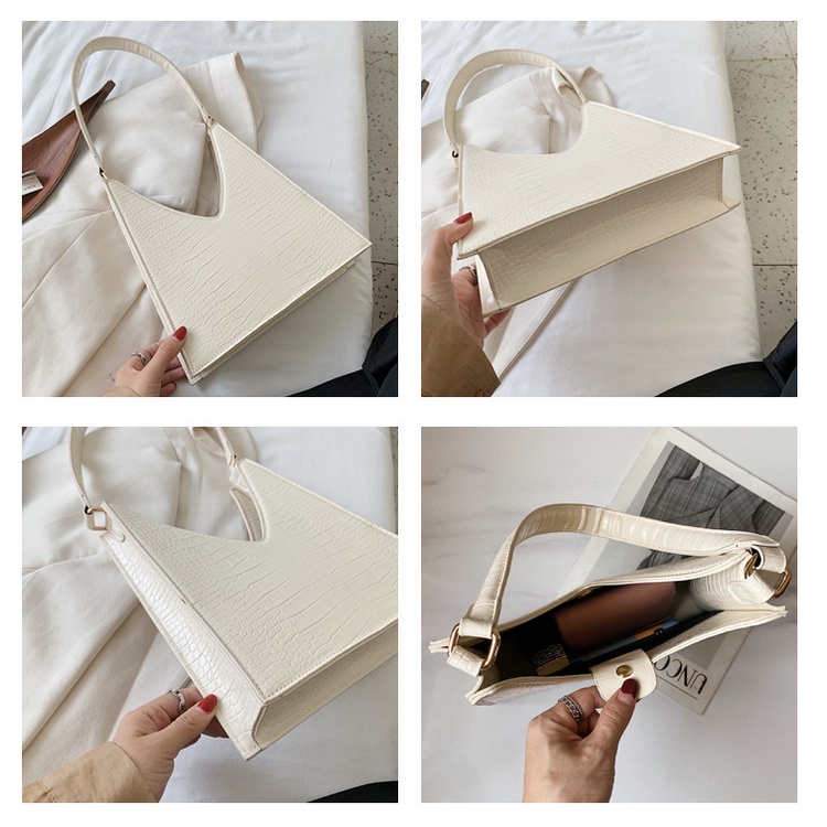 Túi Xách Đeo Vai Họa Tiết Da Cá Sấu Cỡ Lớn Thời Trang Mùa Hè 2022 Cho Nữ