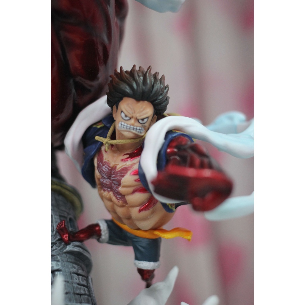 Mô hình Luffy Gear 4 đứng trên đỉnh tháp cao 28cm - Mô hình One Piece