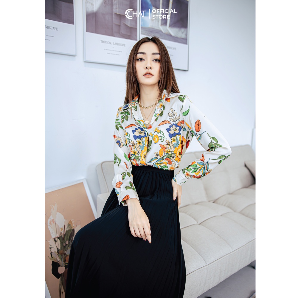 Chân váy dập ly quạt CCHAT | BigBuy360 - bigbuy360.vn