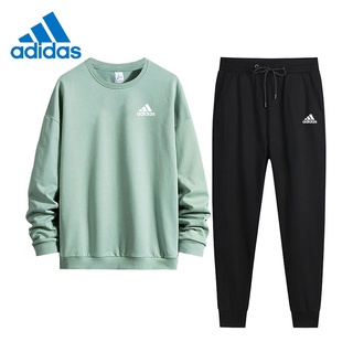 Set Đồ Thể Thao Gồm Áo Hoodie Tay Dài Và Quần Dài Màu Trơn Chất Lượng Cao