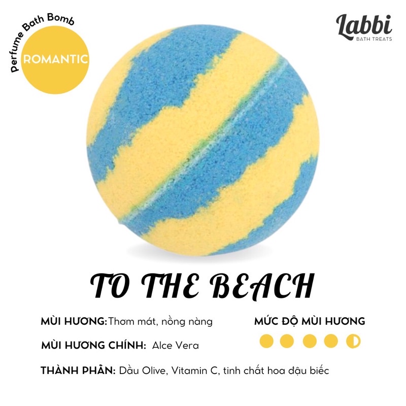 TO THE BEACH [Labbi] Bath bomb / Viên sủi bồn tắm / Bom tắm