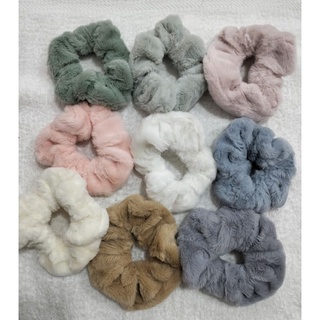 Dây cột tóc bèo scrunchies lông form rộng