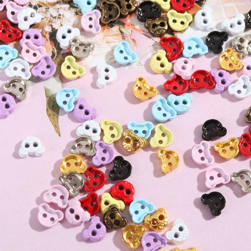 Nút Mini 5mm Màu Cầu Vồng Làm Quần Áo Búp Bê